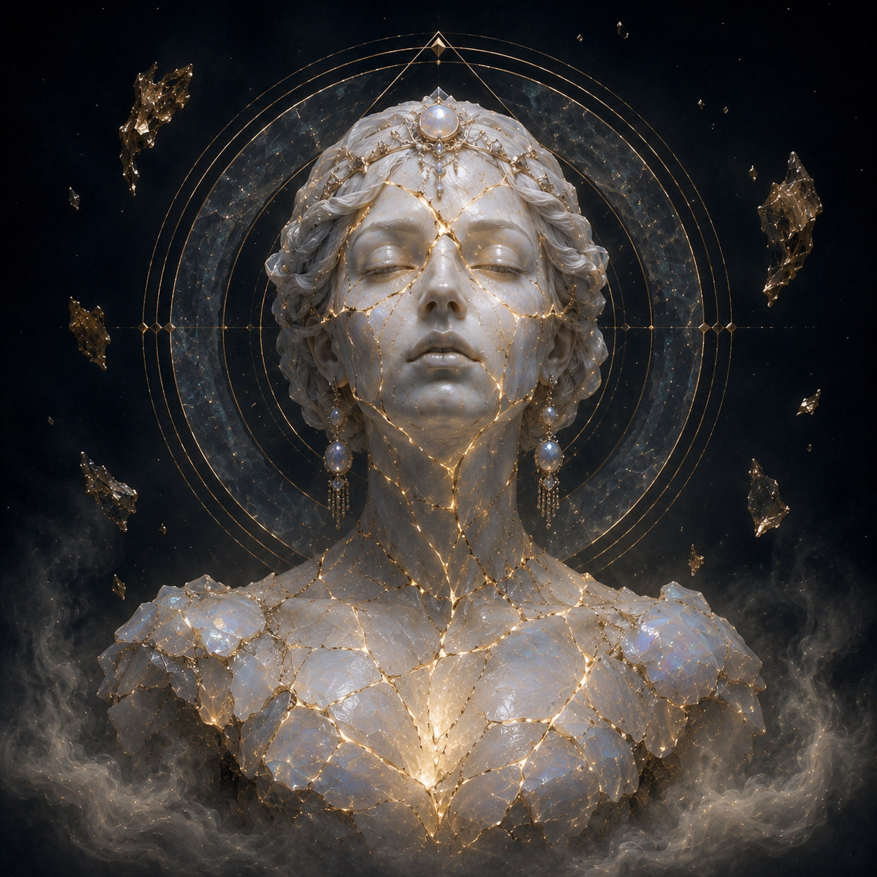 The Silent Saint, a relic of inner silence and sacred stillness.