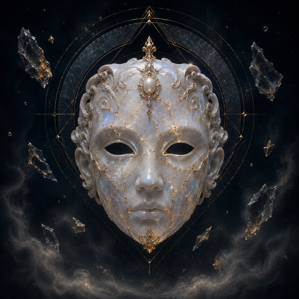 The Opal Mask, a relic of identity without a face.