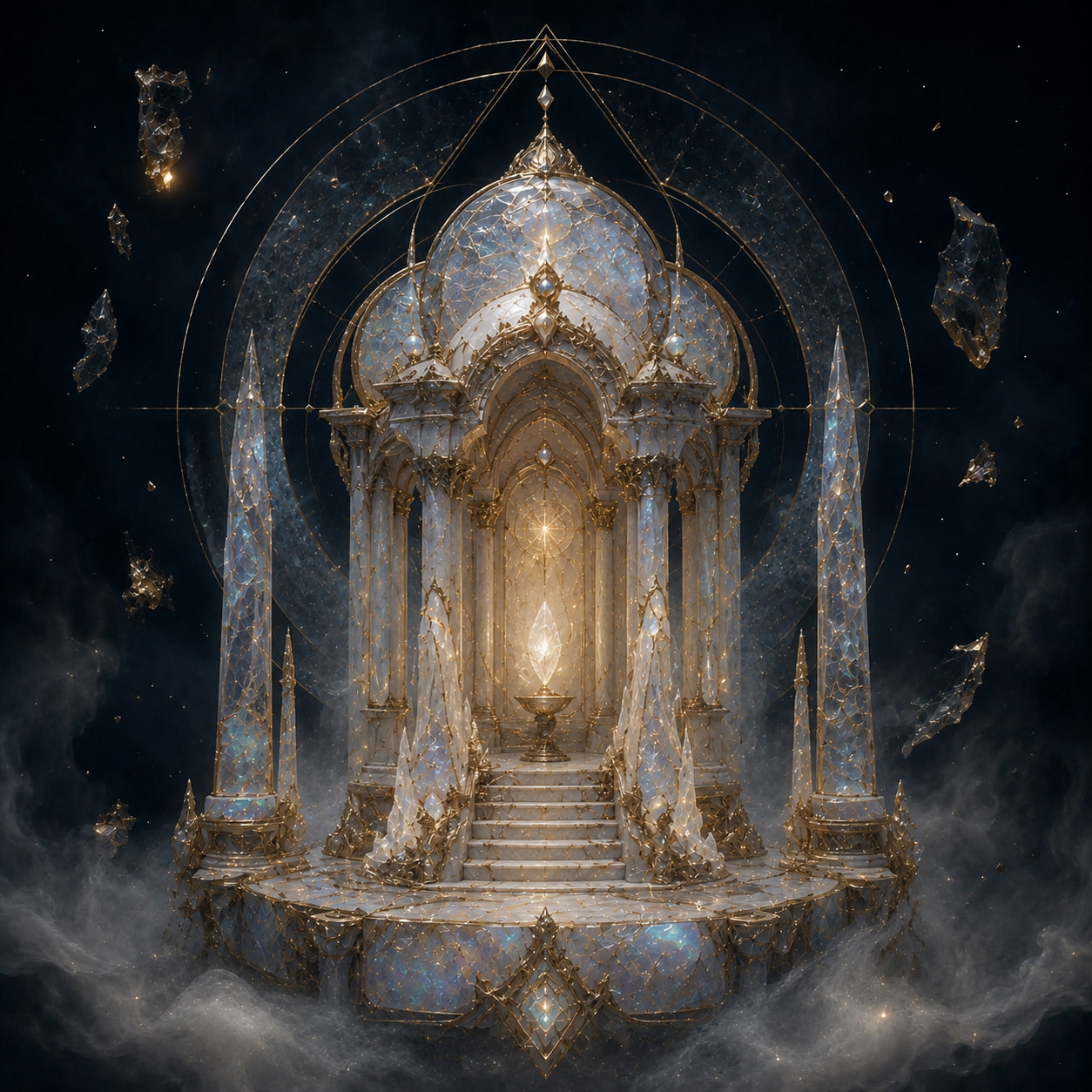 The Inner Temple, a crystalline green relic